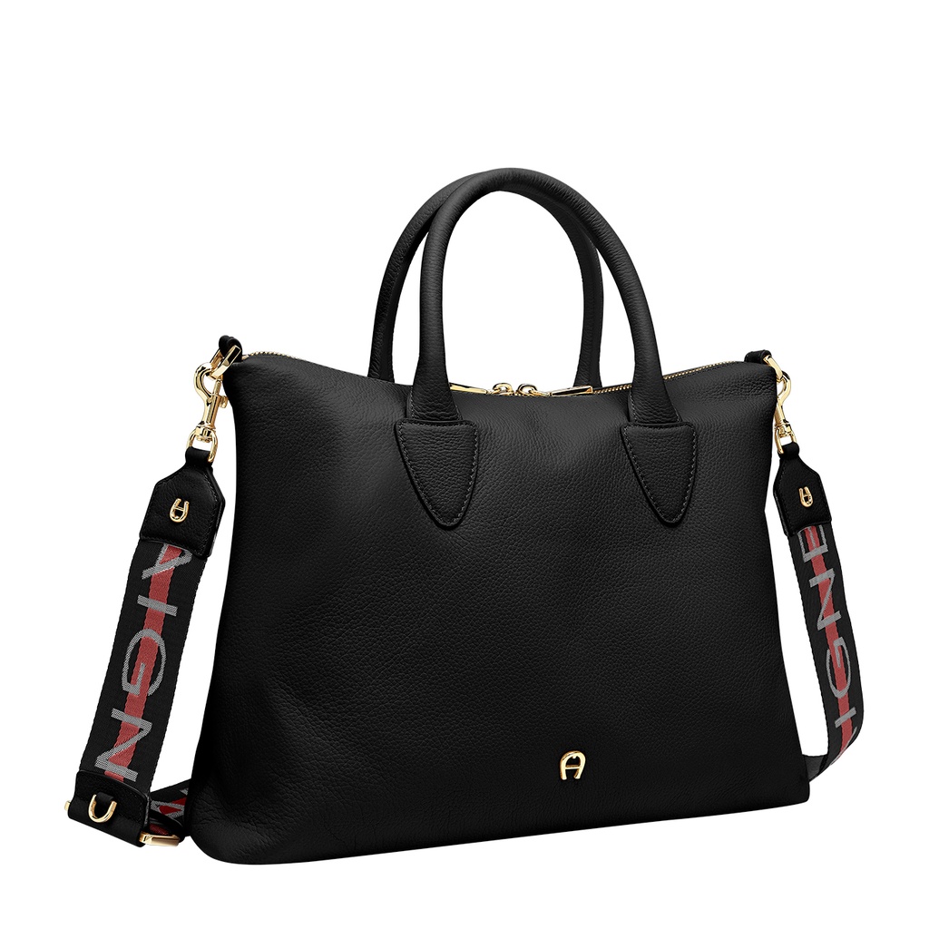 MILANO Handbag L, black | AIGNER JAPAN WEBSITE